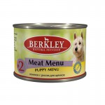  Berkley консервы для щенков с новозеландским ягненком и рисом, Puppy Lamb&Rice